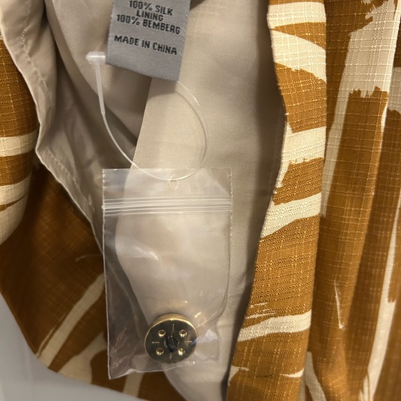 Orla Kiely Women's Midi Dress UK 14 USA 10 100% Silk V Neck Buttons New - Picture 4 of 8